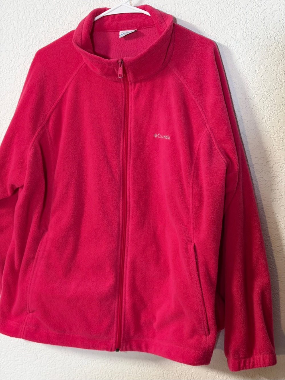 Columbia Women's 3X Benton Springs Full-Zip Fleece Jacket front zipper Pockets
